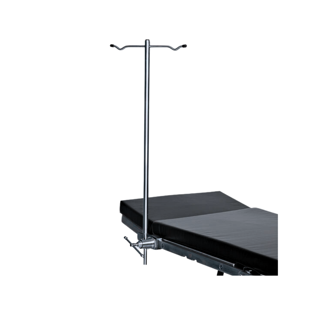 Stainless steel IV Pole surgical table attachment